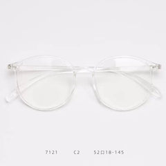Deer Vintage TR90 Oval Eyeglasses Oval Frames Southood Clear White c2
