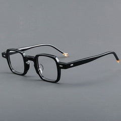 Dene Retro Small Rectangle Acetate Frames Rectangle Frames Southood Black