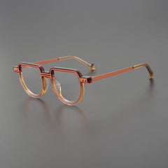 Deon Retro Acetate Eyeglasses Frame Geometric Frames Southood Orange