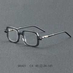 Des Retro Brand Acetate Optical Glasses Frame Rectangle Frames Southood Gray