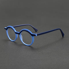 Dill Retro Acetate Glasses Frame Round Frames Southood Blue