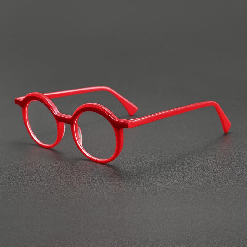 Dill Retro Acetate Glasses Frame Round Frames Southood Red