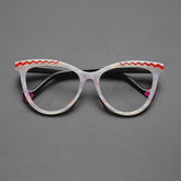 Dina Acetate Cat Eye Glasses Frame Cat Eye Frames Southood White