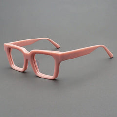 Dino Acetate Rectangle Glasses Frame Rectangle Frames Southood Pink