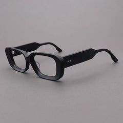 Dolly Acetate Rectangle Glasses Frame Rectangle Frames Southood Matte Black