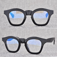 Don Handmade Acetate Glasses Frame Rectangle Frames Southood Black