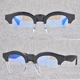 Don Handmade Acetate Glasses Frame Rectangle Frames Southood Black clear