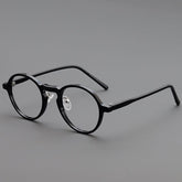 Doncic Vintage TR90 Eyeglasses Frame Round Frames Southood Bright Black