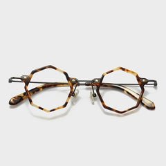Dorion Acetate Titanium Glasses Frame Geometric Frames Southood Leopard