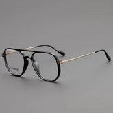 Ean Vintage TR90 Titanium Eyeglasses Frame Aviator Frames Southood Black