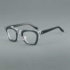 Easter Retro Rectangle Acetate Glasses Frame Rectangle Frames Southood Gray
