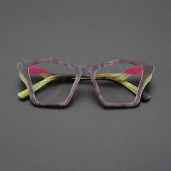 Ebba Acetate Cat Eye Glasses Frame Cat Eye Frames Southood Matte purple 