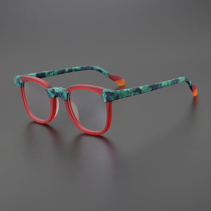 Edson Acetate Glasses Frame Rectangle Frames Southood Red