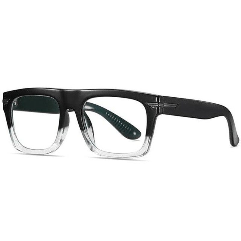 Edwin Retro Square TR90 Glasses Frame Rectangle Frames Southood Black clear