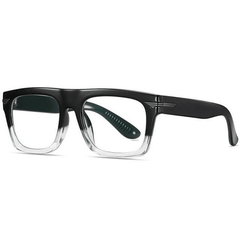 Edwin Retro Square TR90 Glasses Frame Rectangle Frames Southood Black clear