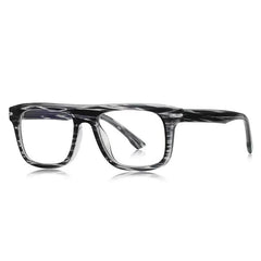 Edwin Retro Square TR90 Glasses Frame Rectangle Frames Southood Grey Stripe