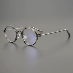 Ehan Vintage Titanium Eyeglasses Frame Round Frames Southood Grey