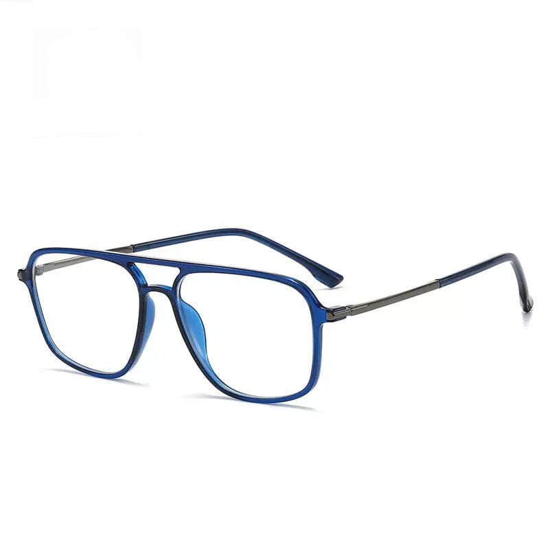 Ehren Vintage TR90 Titanium Eyeglasses Eyeglasses Aviator Frames Southood Blue