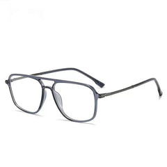 Ehren Vintage TR90 Titanium Eyeglasses Eyeglasses Aviator Frames Southood Gray Blue