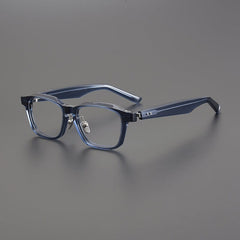 Eljin Vintage Acetate Eyeglasses Frame Rectangle Frames Southood Blue