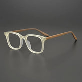 Elmer Retro Rectangle Glasses Frame Rectangle Frames Southood Beige Tea