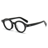 Elvin Round Retro Acetate Glasses Frame Round Frames Southood Black