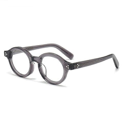 Elvin Round Retro Acetate Glasses Frame Round Frames Southood Gray