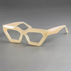 Emery Vintage Acetate Glasses Frame Geometric Frames Southood Beige
