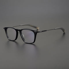 Eran Vintage Acetate Square Glasses Frame Rectangle Frames Southood Black