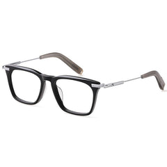 Eran Vintage Acetate Square Glasses Frame Rectangle Frames Southood Black Silver