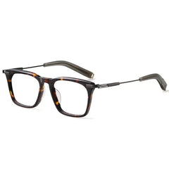 Eran Vintage Acetate Square Glasses Frame Rectangle Frames Southood New Leopard