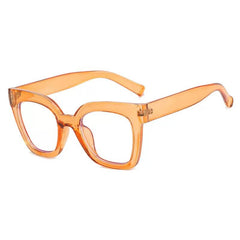 Eve Oversized Square Glasses Rectangle Frames Southood Orange