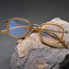 Ewen Acetate Optical Glasses Frame Rectangle Frames Southood Amber Bronze