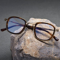 Ewen Acetate Optical Glasses Frame Rectangle Frames Southood Leopard Bronze