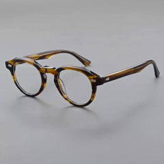 Ezra Vintage Acetate Glasses Frame Oval Frames Southood Brown