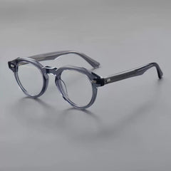 Ezra Vintage Acetate Glasses Frame Oval Frames Southood Gray