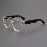 Fabia Vintage Acetate Glasses Frame Aviator Frames Southood Yellow Leopard