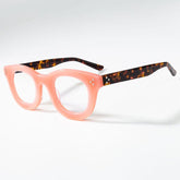 Farran Retro Acetate Glasses Frame Cat Eye Frames Southood Pink Leopard