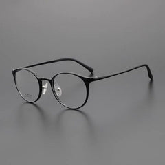 Ferran Vintage Ultem Oval Eyeglasses Oval Frames Southood Bright Black