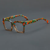 Filice Vintage Acetate Glasses Frame Rectangle Frames Southood Tea Floral