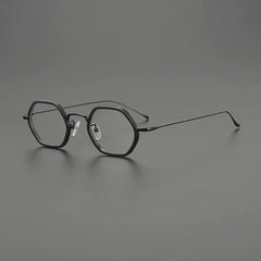 Finch Ultralight Titanium Glasses Frame Geometric Frames Southood Black