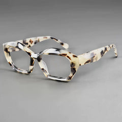 Finley Vintage Acetate Glasses Frame Geometric Frames Southood Leopard