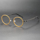 Flux Ultralight Titanium Glasses Frame Round Frames Southood Tea Gun