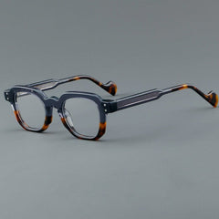 Ford Vintage Rectangle Acetate Glasses Frame Rectangle Frames Southood Grey Leopard