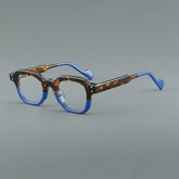 Ford Vintage Rectangle Acetate Glasses Frame Rectangle Frames Southood Leopard Blue