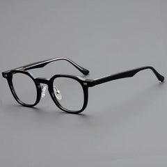 Fowler TR90 Vintage Eyeglass Frame Rectangle Frames Southood Black