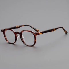 Fowler TR90 Vintage Eyeglass Frame Rectangle Frames Southood Leopard