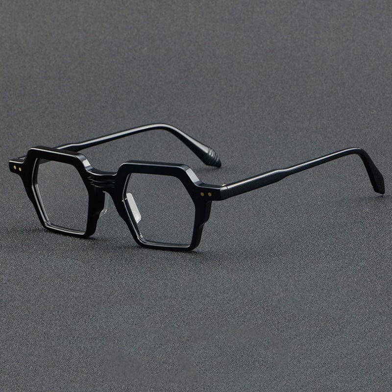 Frayn Vintage Acetate Glasses Frame Geometric Frames Southood C1 Black