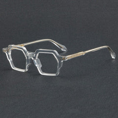 Frayn Vintage Acetate Glasses Frame Geometric Frames Southood C2 Clear