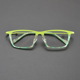Fuller Rectangle Titanium Glasses Frame Rectangle Frames Southood Green